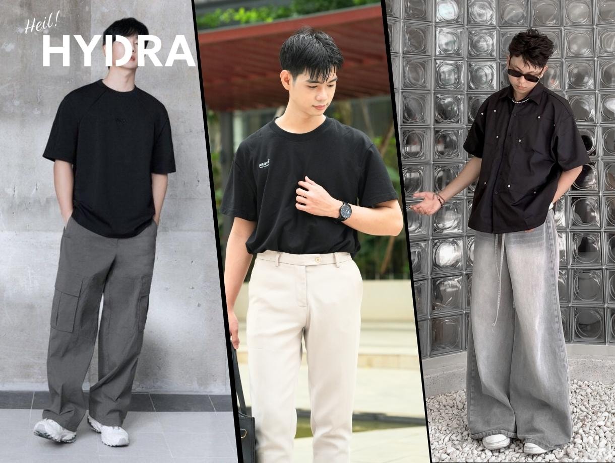 Áo đen phối với quần màu gì? 20 + Cách phối đồ chuẩn thời trang